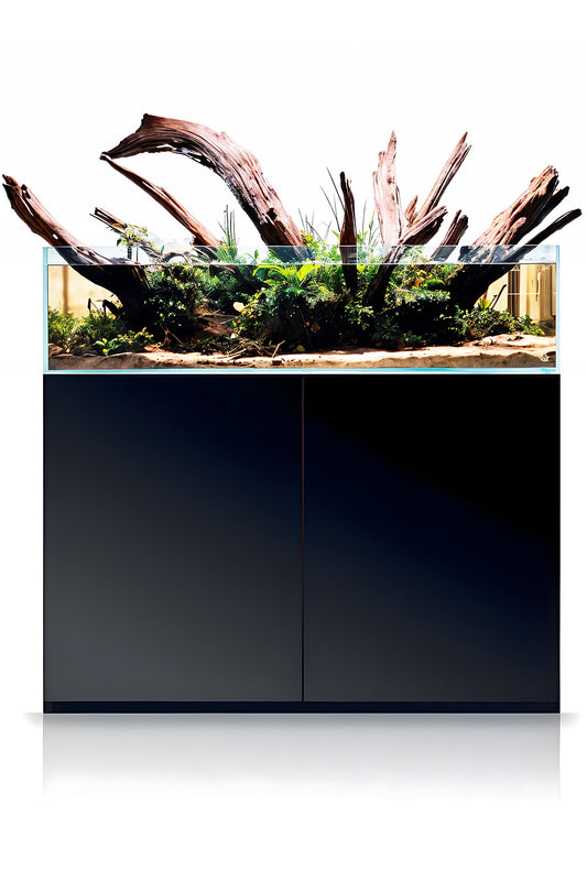 Aquarium SET Gran Cubic 122 Experience SHALLOW Schwarz