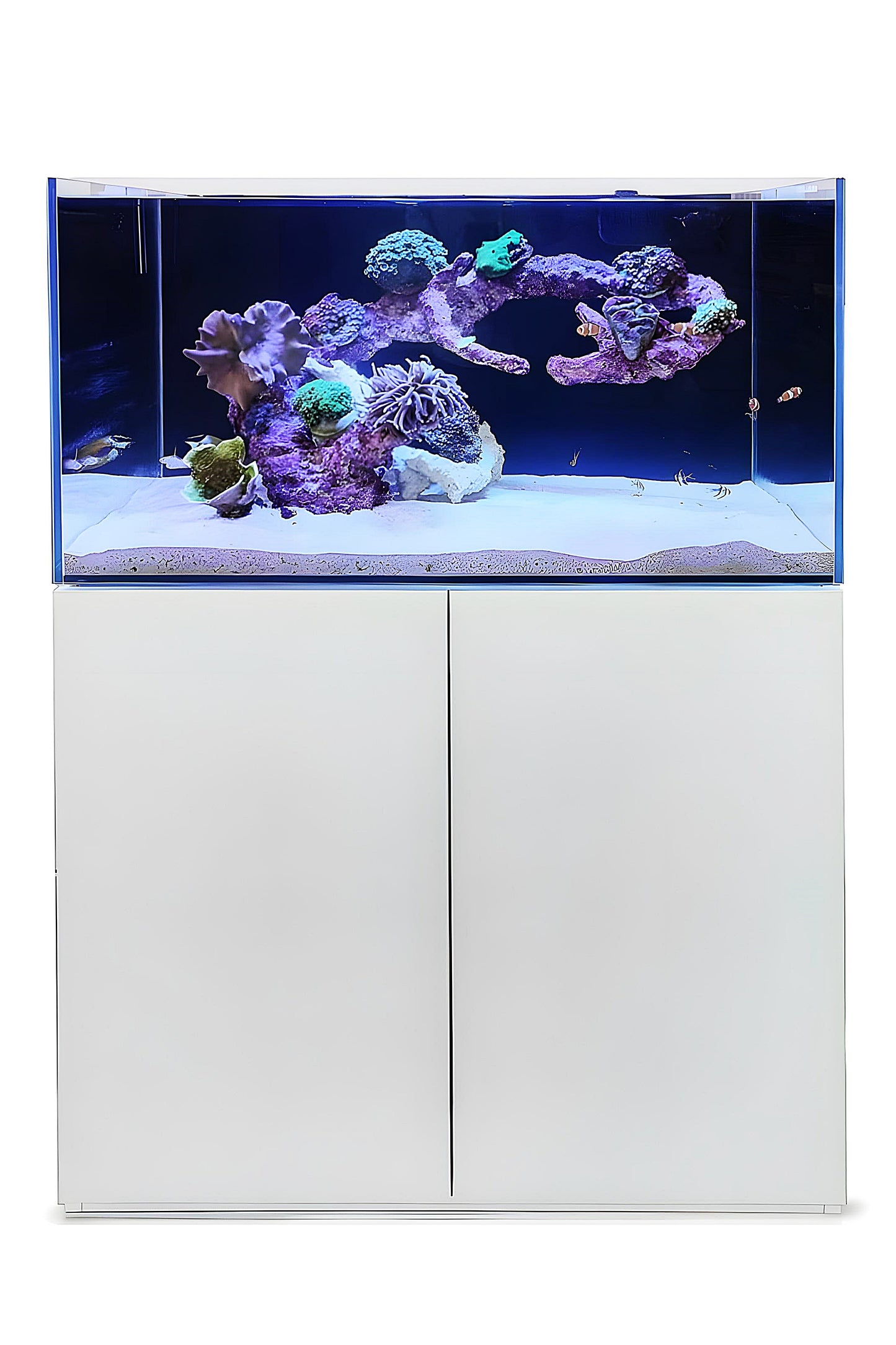 Aquário Cúbico Grande SUPER REEF 92 de 276 litros na cor Branco