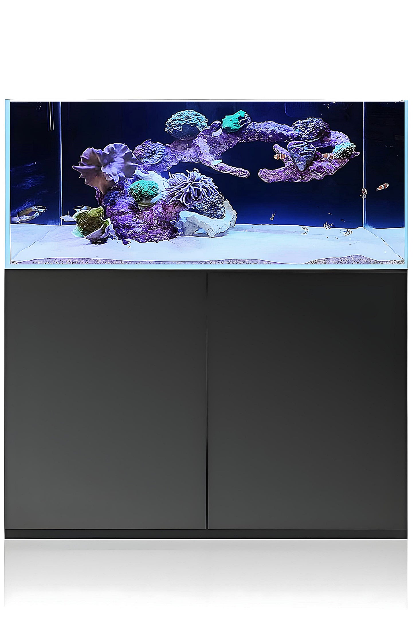 Acuario Gran Cubic SUPER REEF 122 de 366 litros en Negro