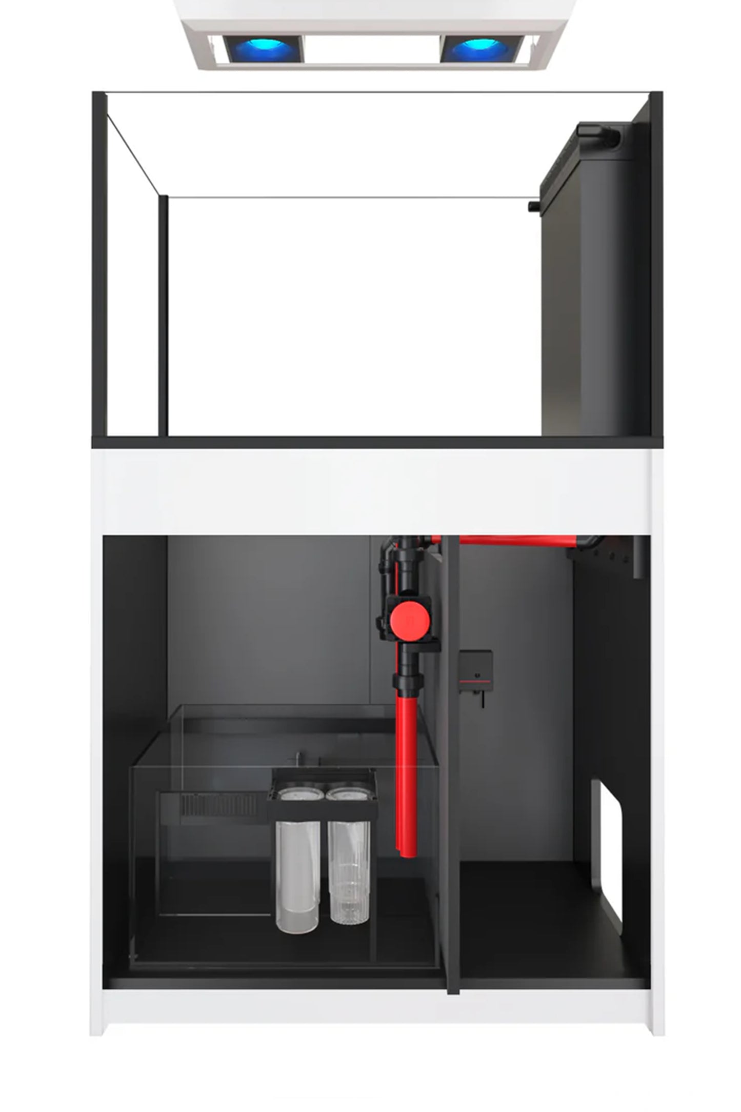 REEFER™ Aquarium Peninsula 350 Schwarz 2 x Reef Led 90 W LED-DECKENSTÜTZE ReefClean300