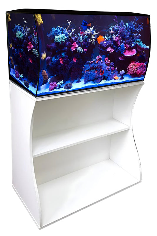 Acuario Marino Fluval FLEX de 123 litros con mueble blanco