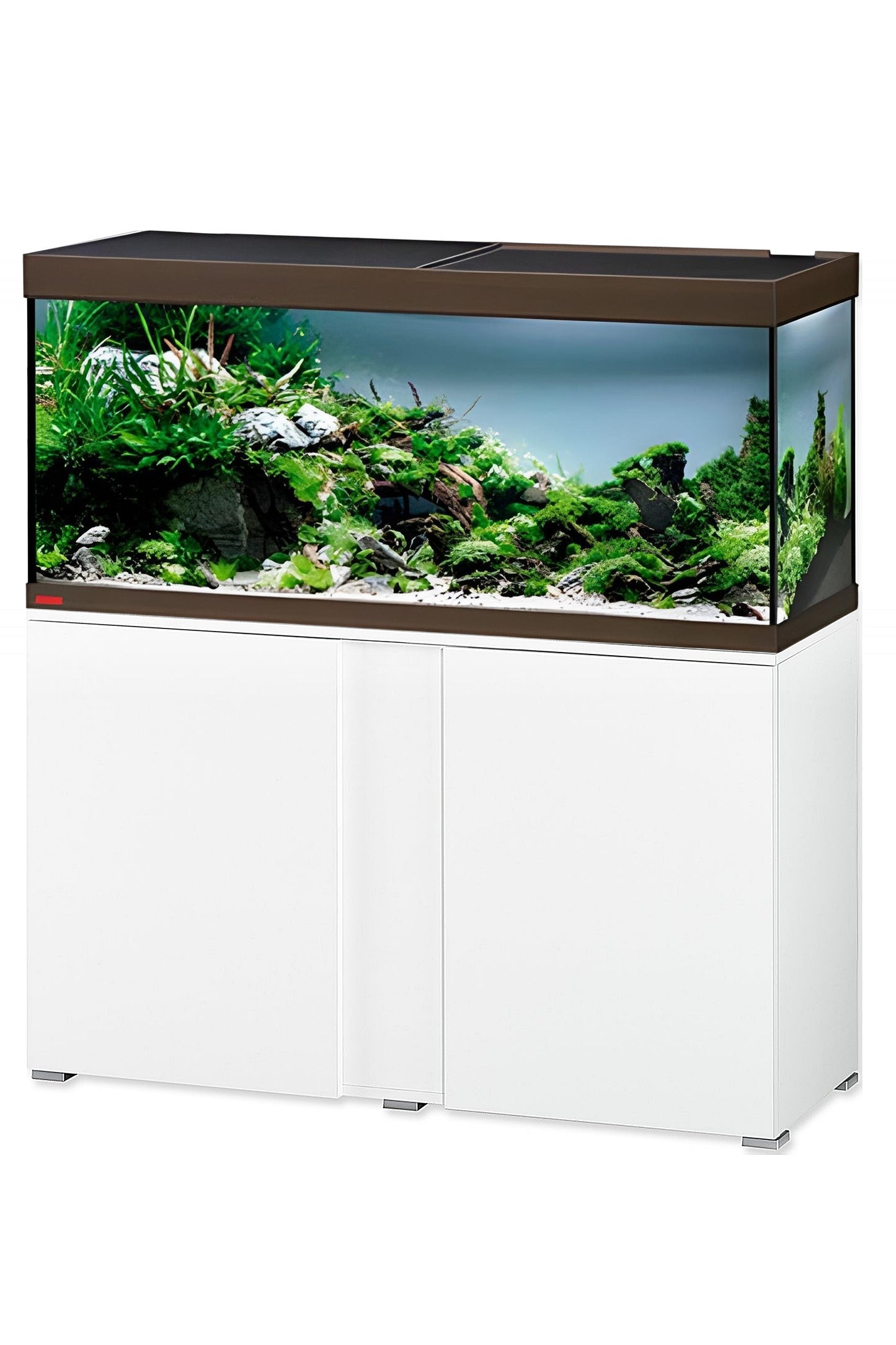 Acuario VIVALINE LED BRONCE 240 litros con mueble Blanco