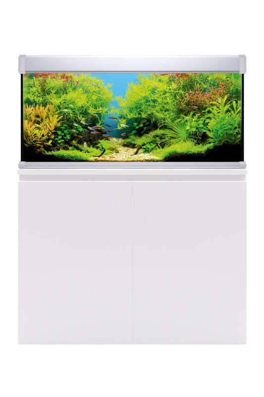 AquaLUX PRO 168 - Acuario de 168 litros con mueble Blanco