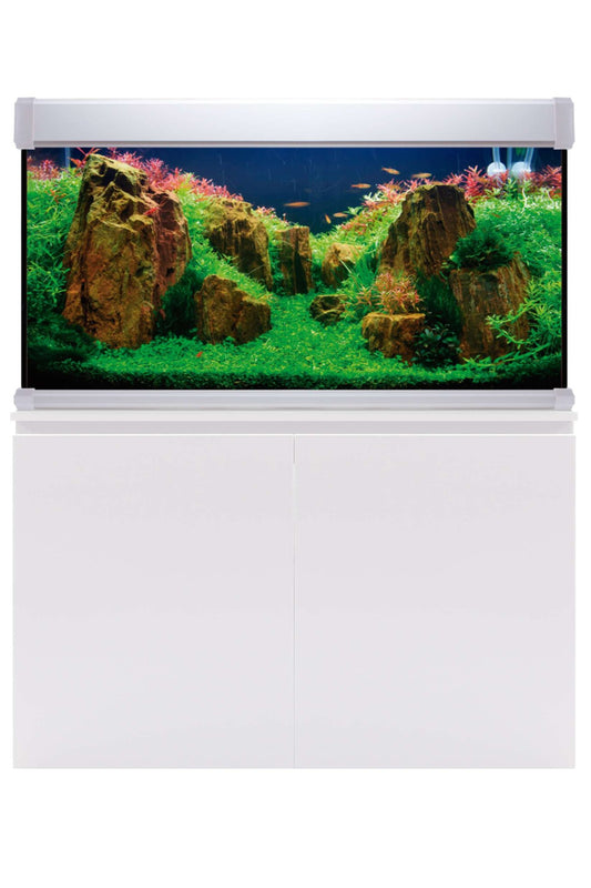 AquaLUX PRO 200 - Acuario de 200 litros con mueble Blanco