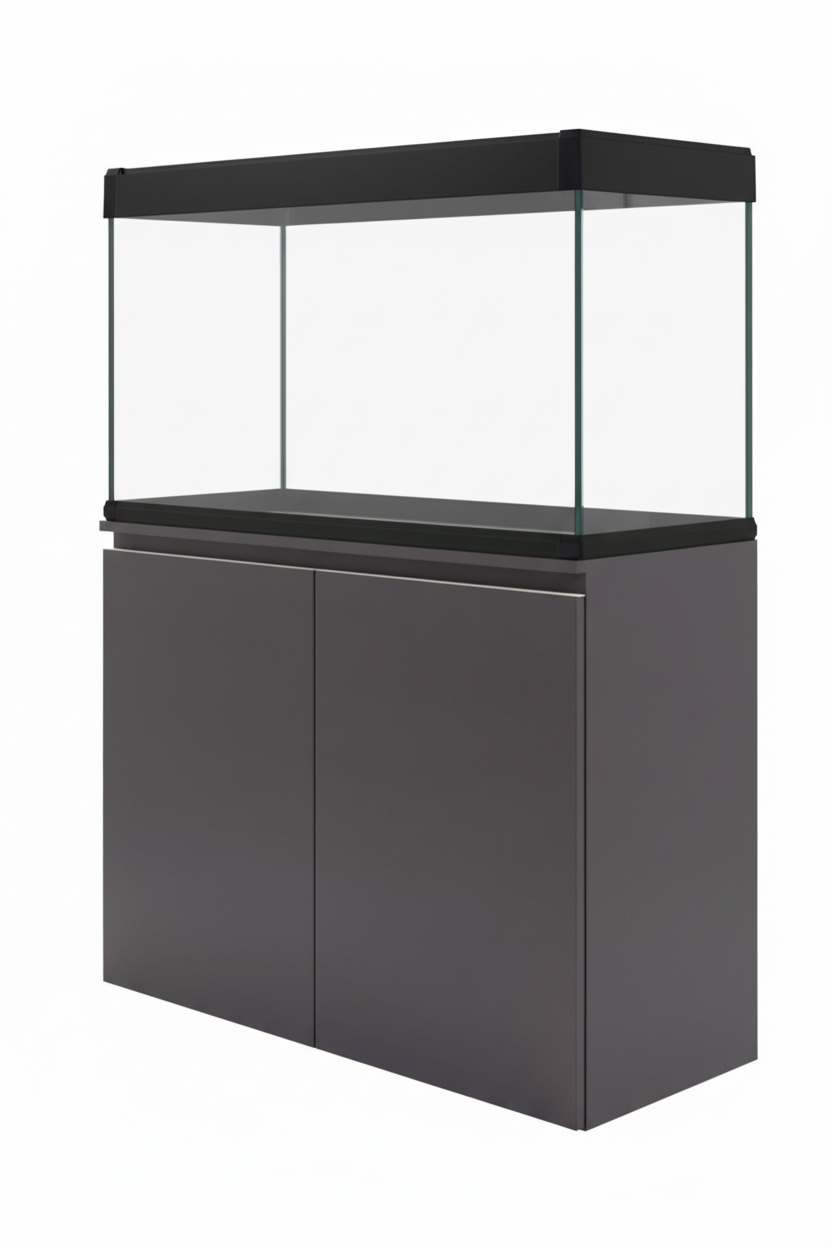 AquaLUX PRO 200 - Acuario de 200 litros con mueble Negro