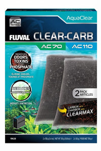 Material filtrante para filtro Fluval AC70/110 Clear-Carbón 2 ud.