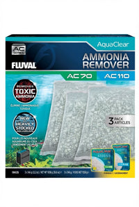 Material filtrante para filtro Fluval AC70/110 Pack Ahorro Elm.Amonia 3 ud.