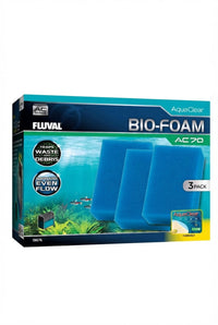 Material filtrante para filtro Fluval AC70 Pack Ahorro Bio-Esponja Azul 3 ud.