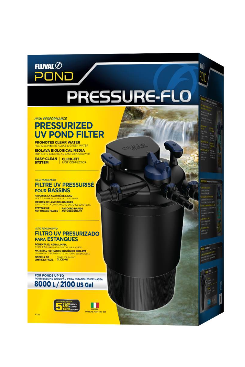 Nuevo Fluval POND Pressure Flo 8000 filtro UV