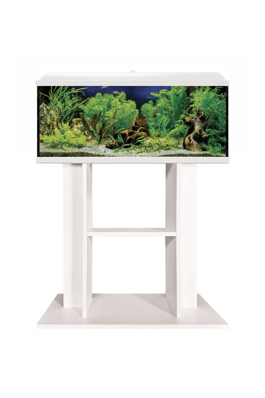 AquaLED PRO - Acuario de 130 litros con mesa en Blanco