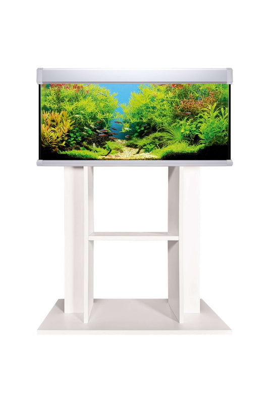 AquaLUX PRO - Acuario de 130 litros con mueble Blanco