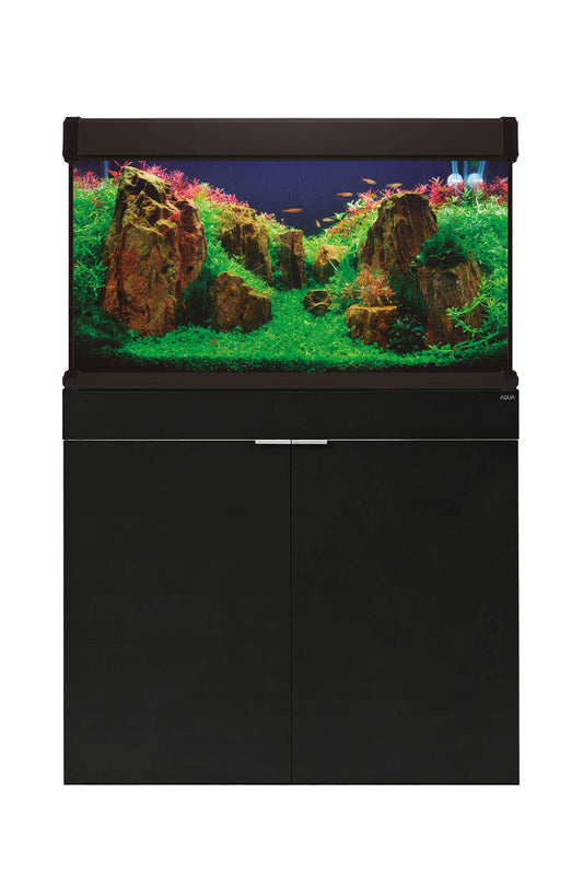 AquaLUX PRO - Acuario de 200 litros con mueble Negro