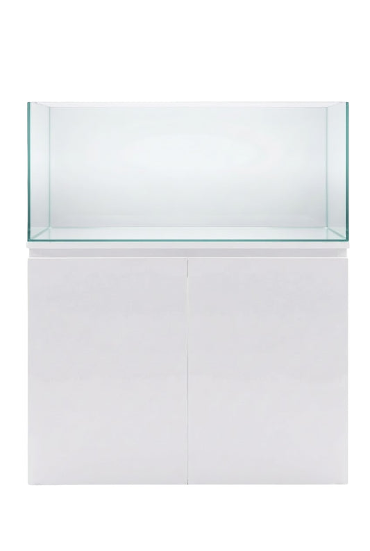 AquaScape 180 - Urna de cristal óptico de 179 litros con mueble AquaScape Blanco