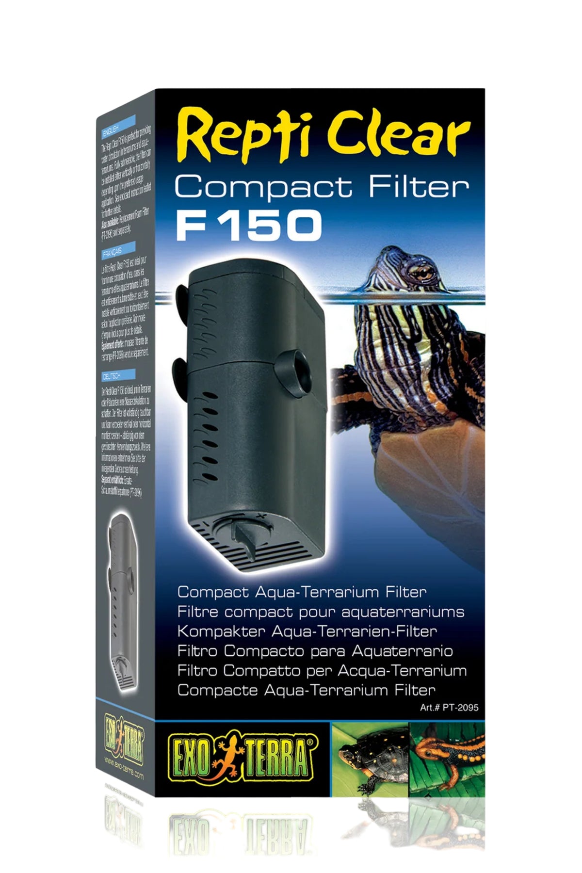 EXO TERRA - Filtro interno para tortugas REPTI CLEAR F150 de 150 litros/hora