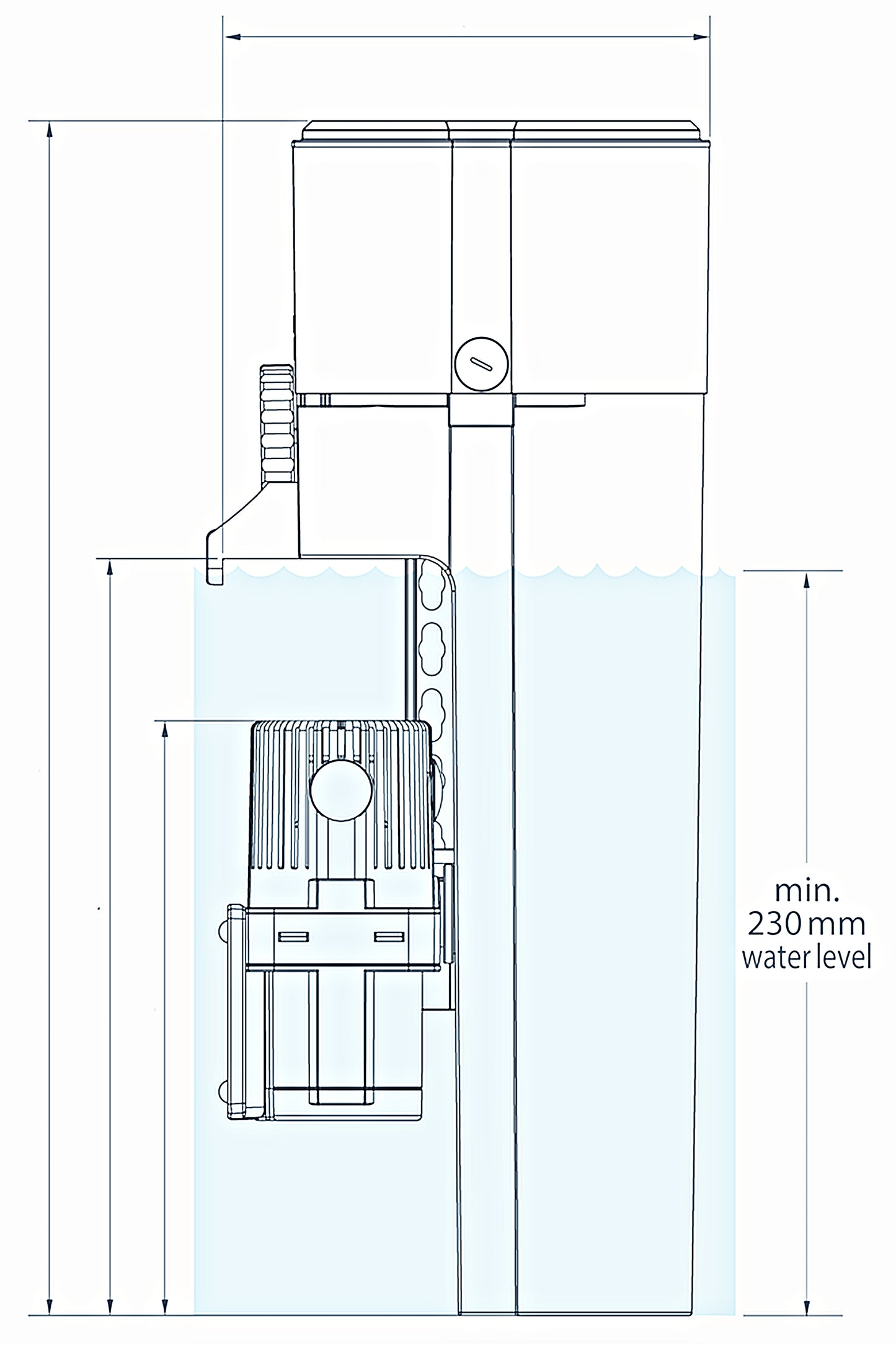 AquaMedic - Skimmer interno EVO 501 (acuarios hasta 250 litros)