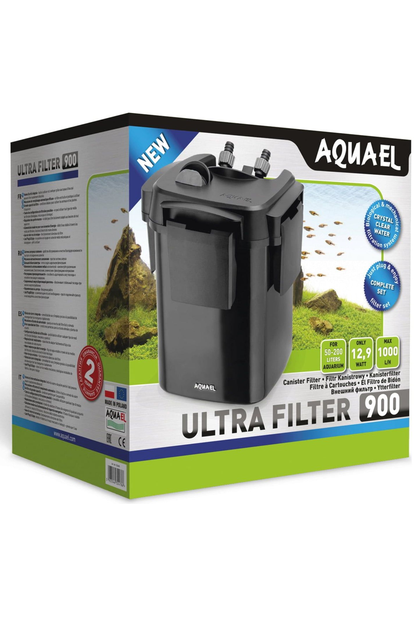 AQUAEL - ULTRA900 Außenfilter (Aquarien bis 200 Liter)