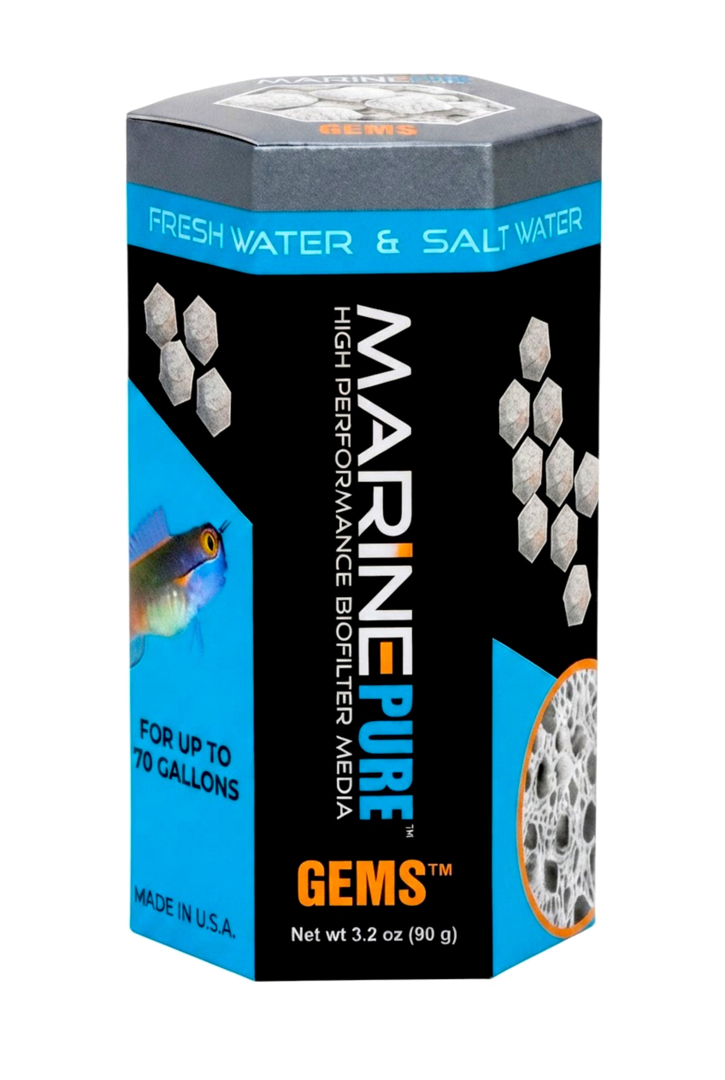 MarinePure Gems de 90 gramos - Medio filtrante ideal para Nano Reef