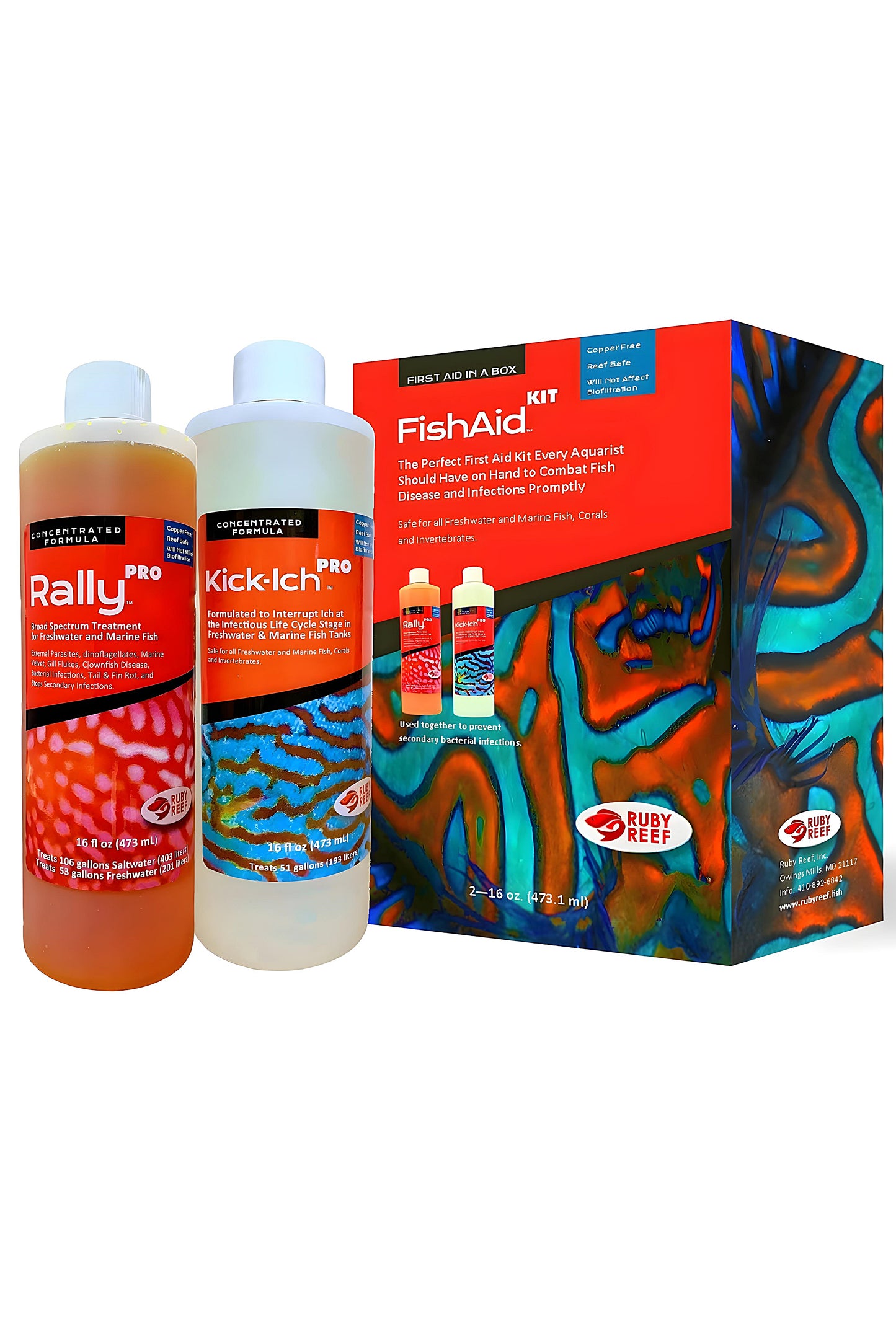 RUBY REEF - FishAid™ Kit - Contiene 2 x 473 ml