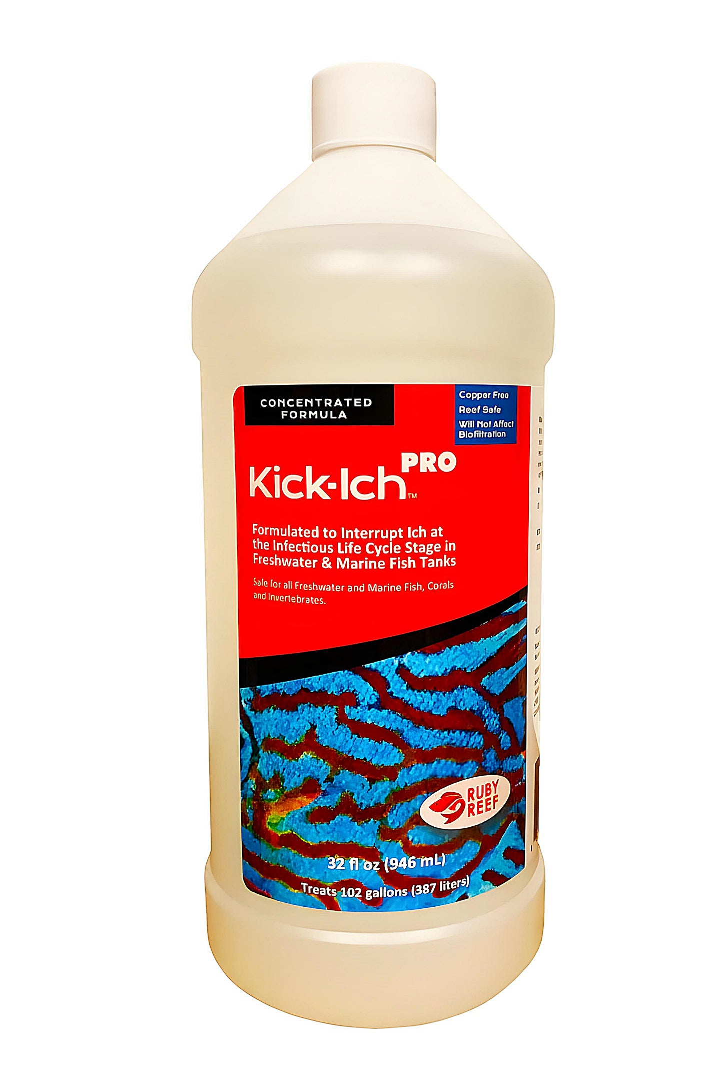 RUBY REEF - Kick-Ich™ PRO de 947 ml - Enfermedad Punto blanco