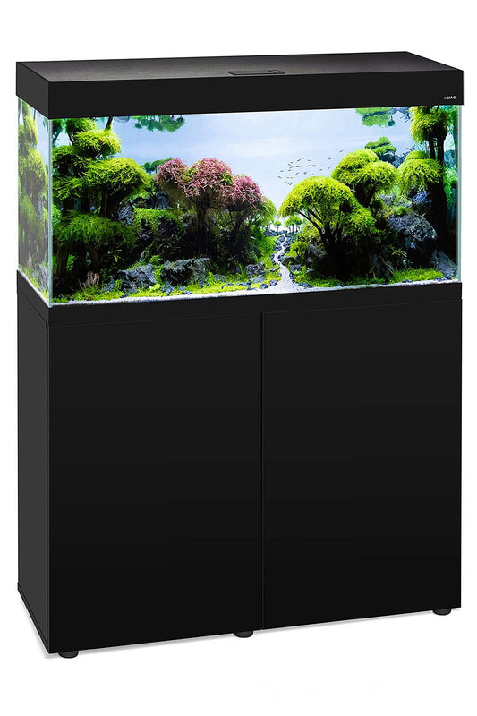 AQUAEL - Aquarium mit Optiset-Unterschrank 200 Liter - Schwarz