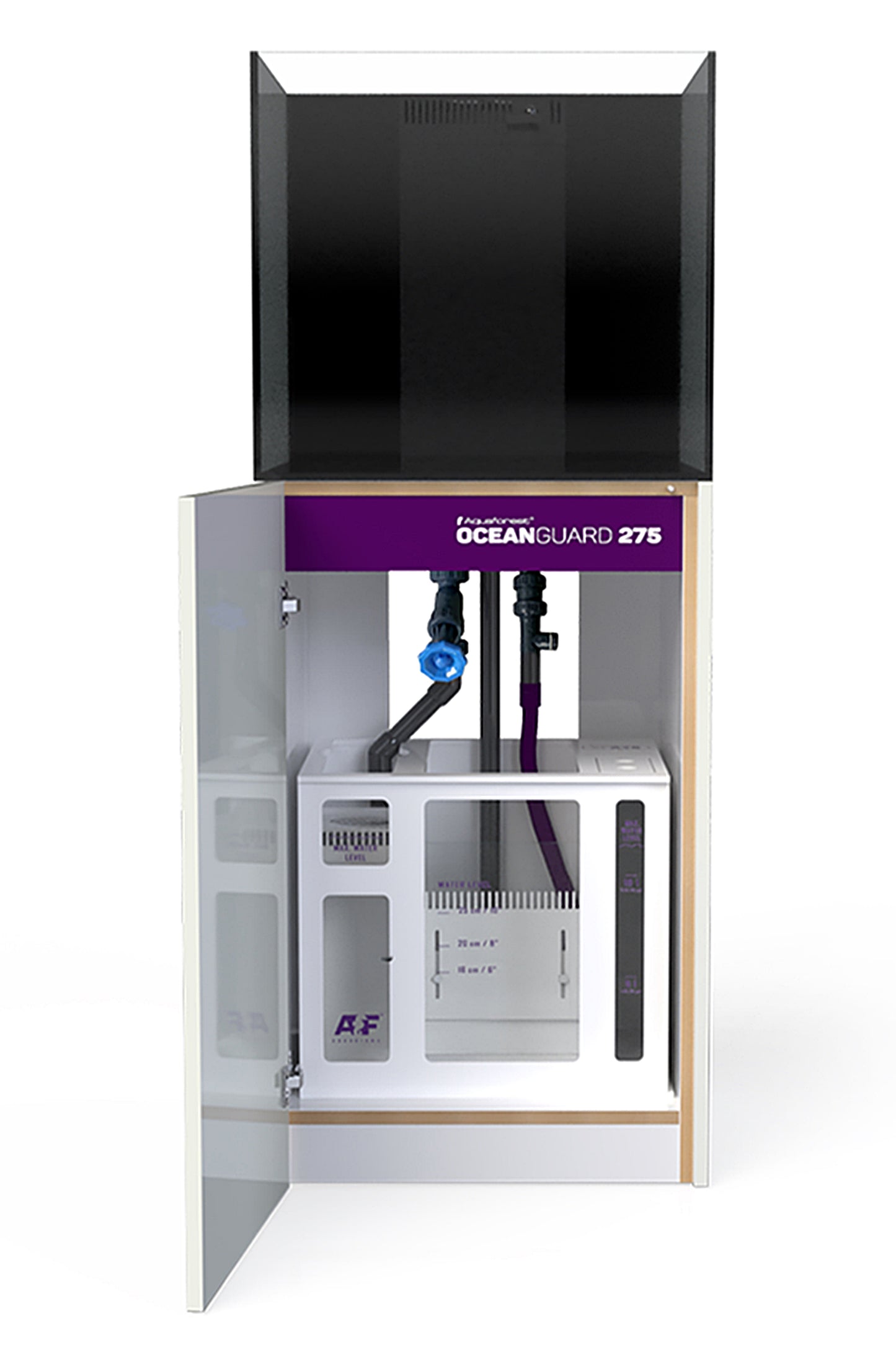 Acuario OCEAN GUARD 275 con mueble estilo DARK GRAY