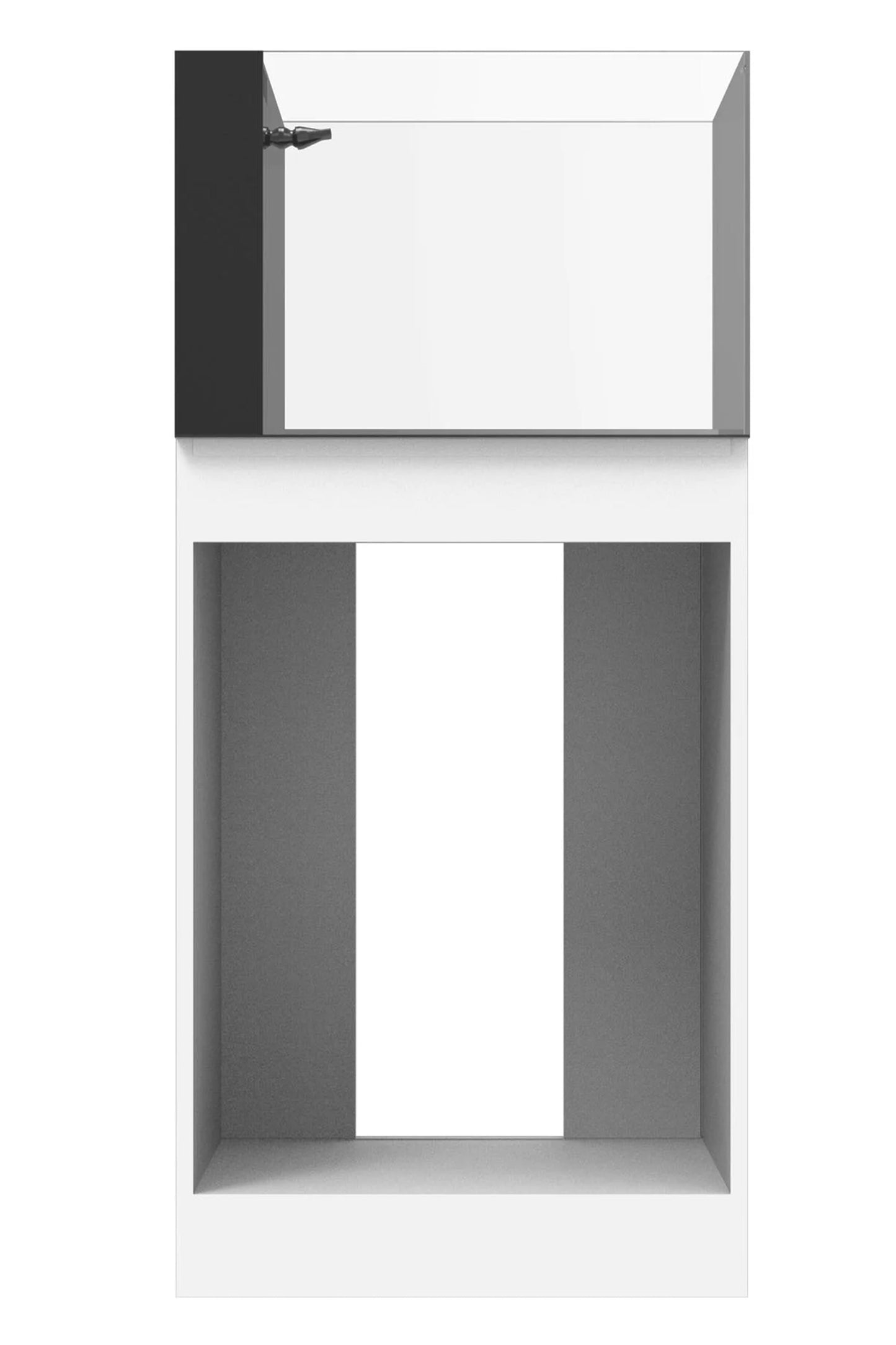 WATERBOX - Nuevo Acuario AIO 25 PENINSULA con mueble Blanco de 90 litros