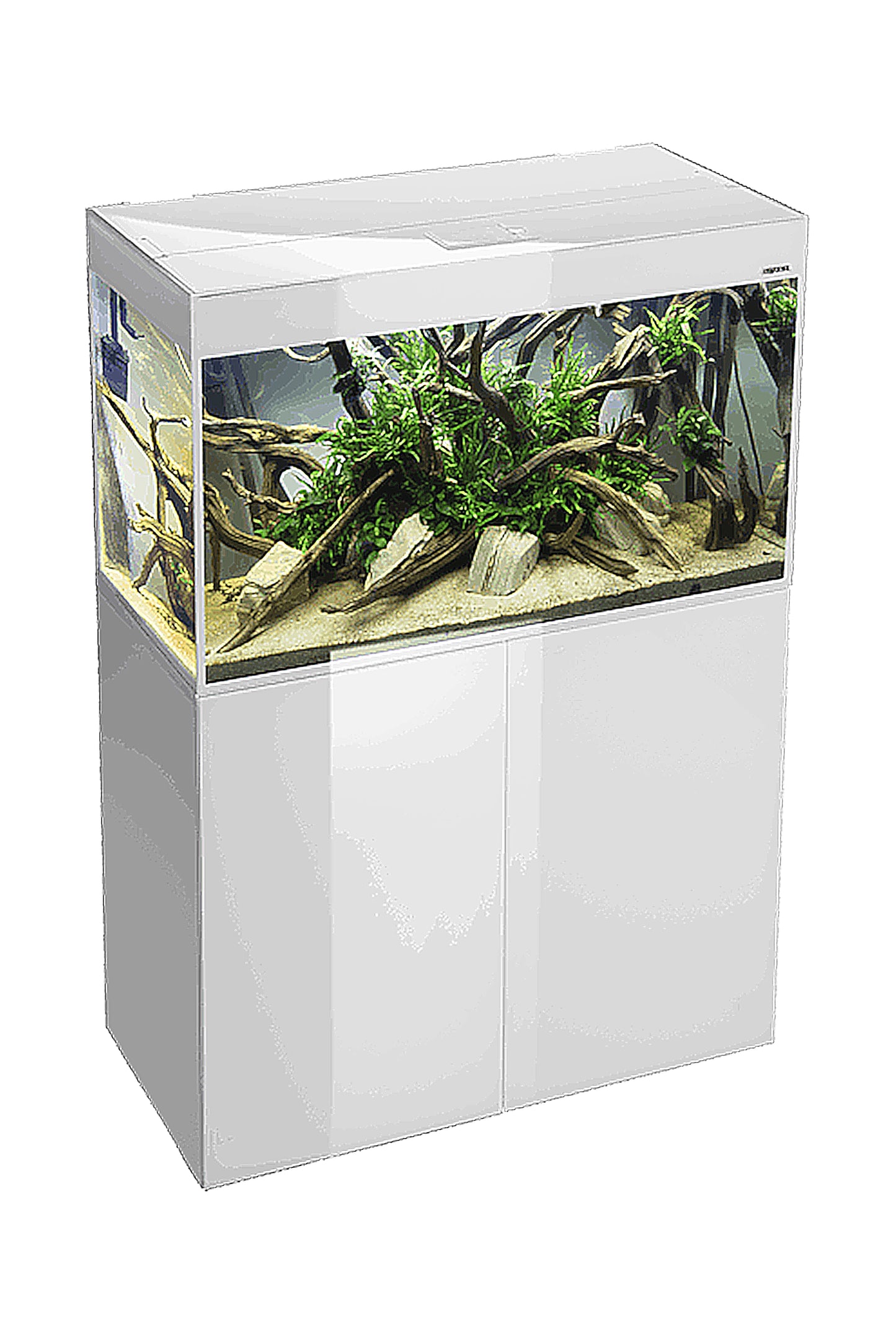 Acuario con mueble AQUAEL GLOSSY 100 WHITE de 215 litros