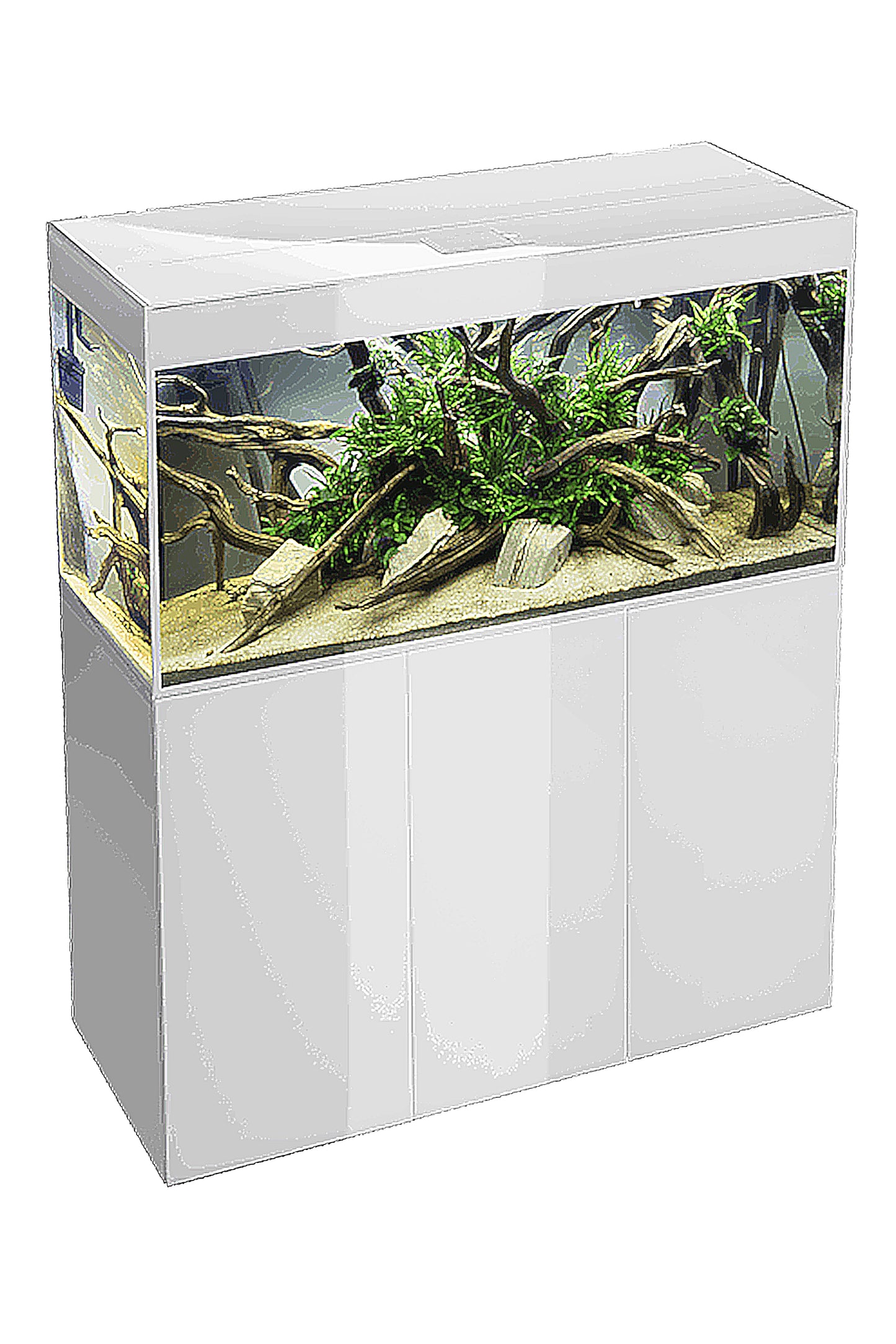 Acuario con mueble AQUAEL GLOSSY 120 WHITE de 260 litros