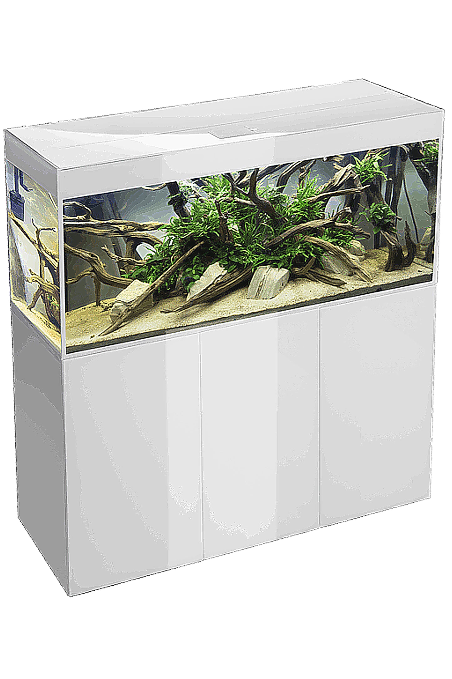 Acuario con mueble AQUAEL GLOSSY 150 WHITE de 405 litros