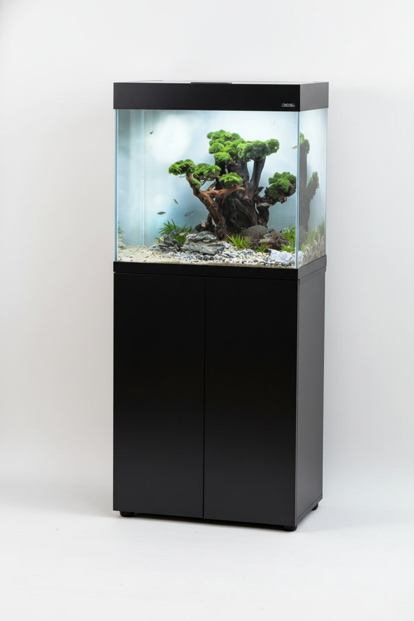 AQUAEL - Mesa para Acuario OPTISET 130 litros en Negro