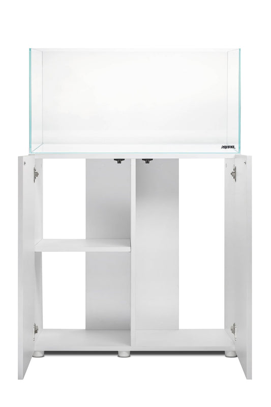Opti Tank 80 de 112 litros - Urna de cristal óptico con mueble Blanco