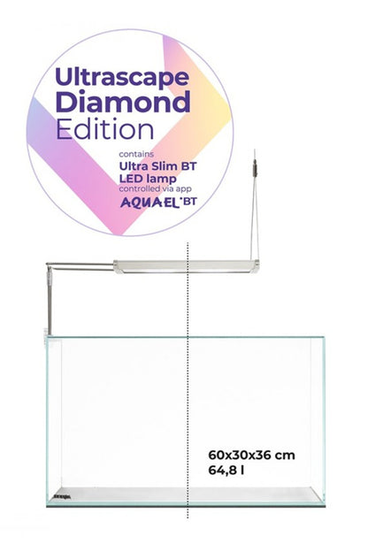 Acuario DIAMOND de 65 litros con mueble Blanco