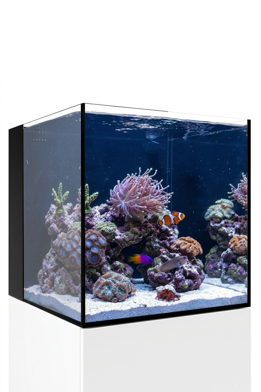 WATERBOX - Nuevo Acuario AIO 20 CUBE con mueble Blanco de 76 litros