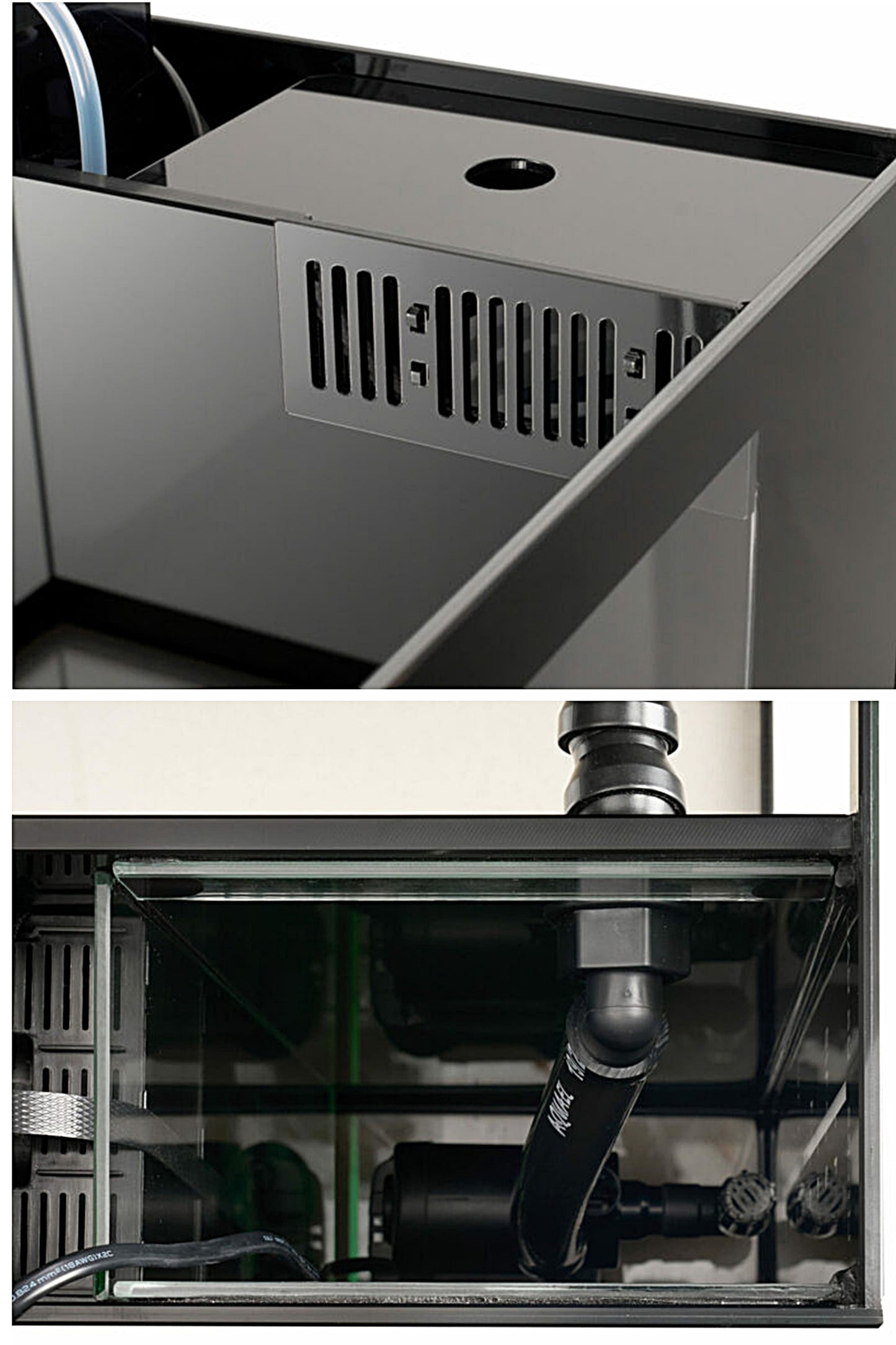 Acuario GLOSSY MARINE 60 de 170 litros con mueble negro