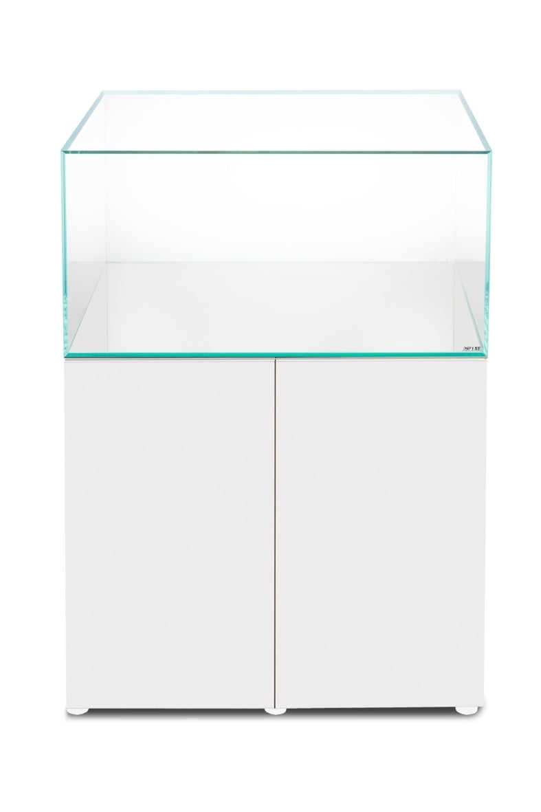 Opti Tank Scape 90 con Stand Blanco - Urna de cristal óptico de 243 litros