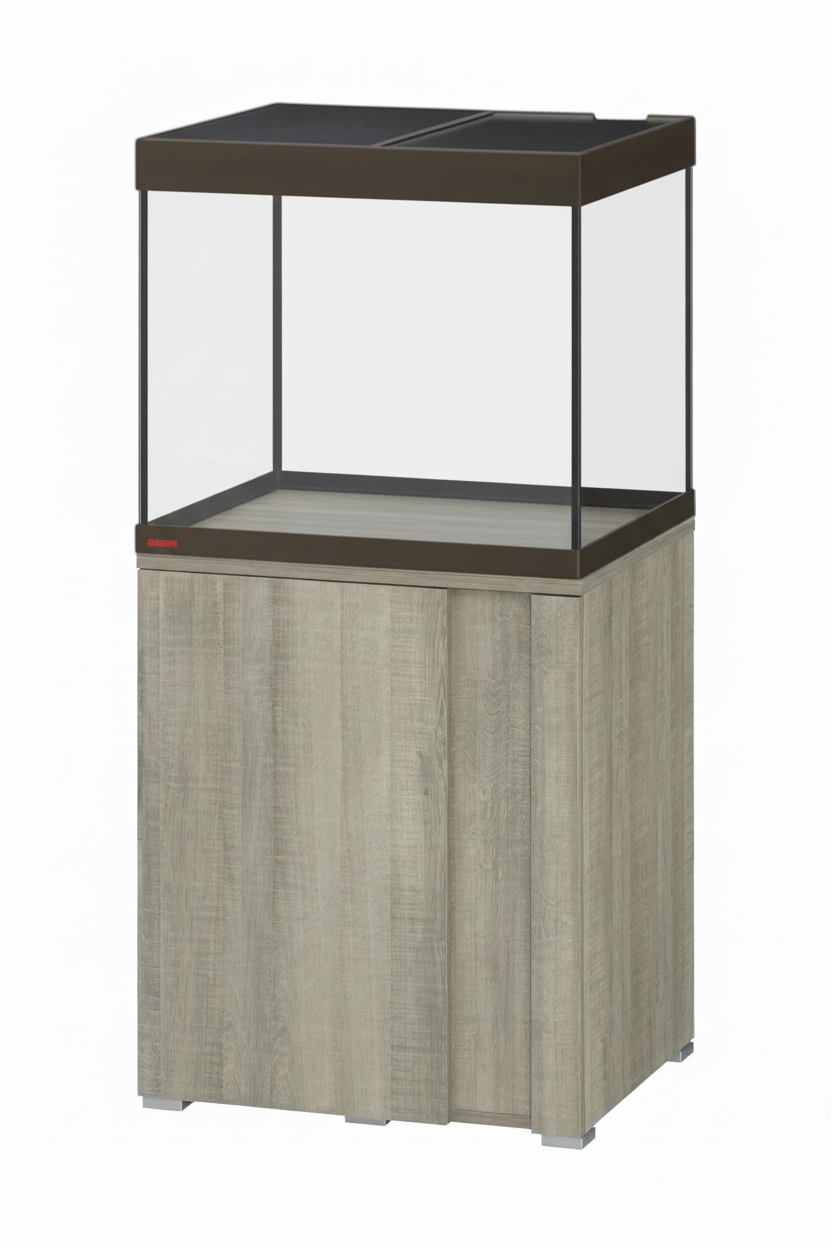 Acuario EHEIM VIVALINE BRONCE de 150 litros con mueble Roble