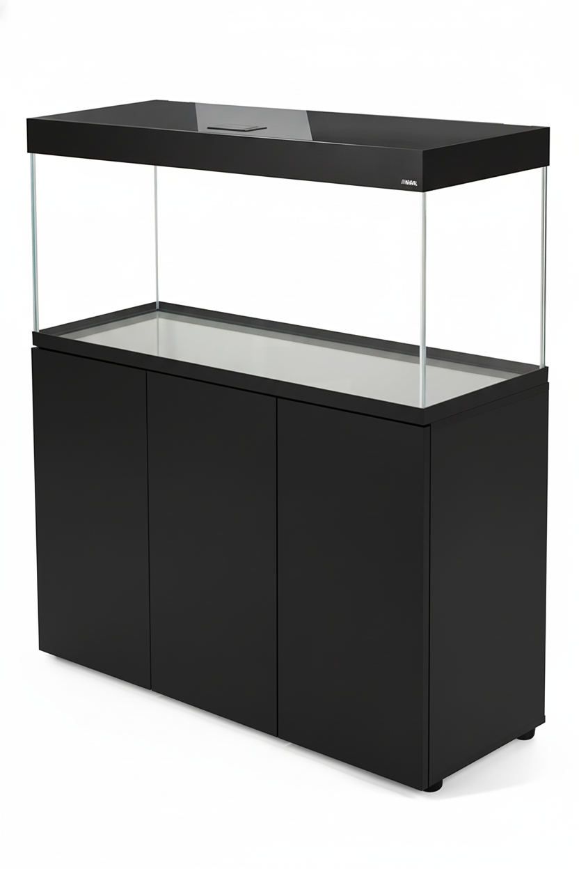 Acuario Optiset 240 litros con mueble Negro