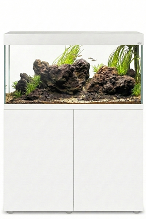 Acuario Optiset 200 litros con mueble Blanco