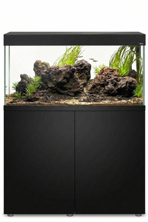 Acuario Optiset 200 litros con mueble Negro