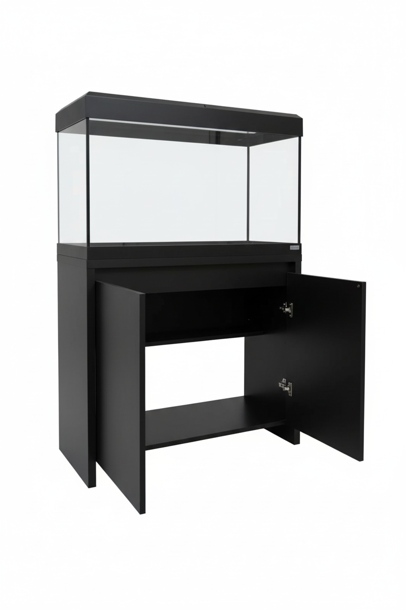 Acuario Roma 125 litros con mueble Negro