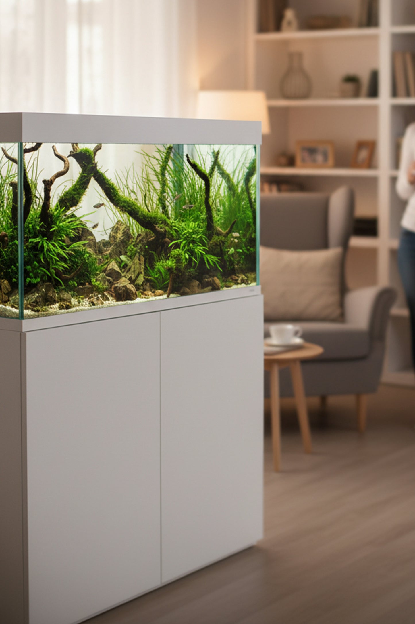 WATERBOX - Acuario EDEN 80 con mesa Blanco de 302 litros