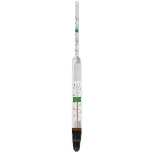 Dichtemesser + Glasthermometer