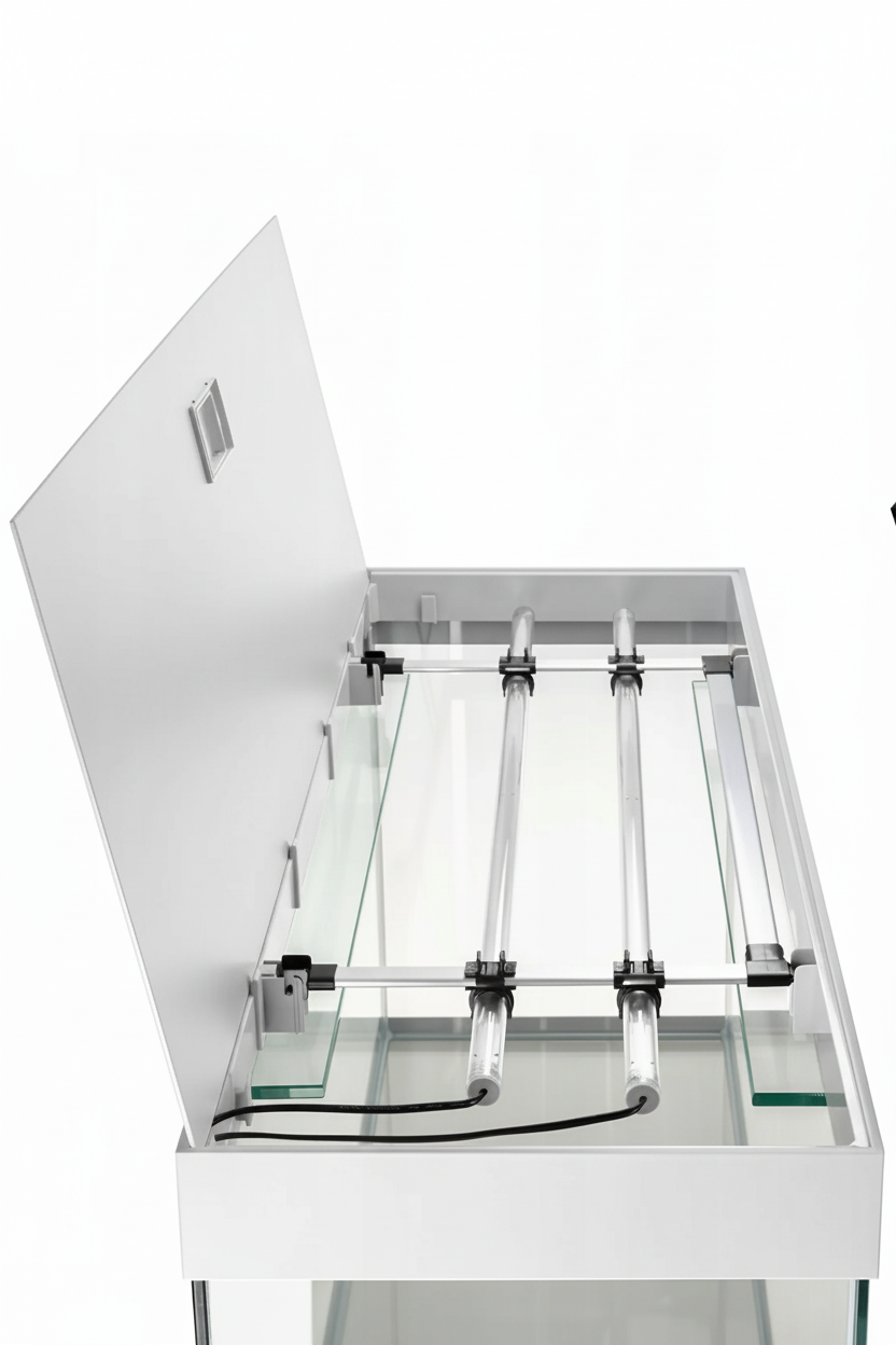 Acuario Optiset 200 litros con mueble Blanco