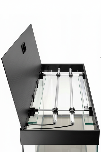 Acuario Optiset 200 litros con mueble Negro